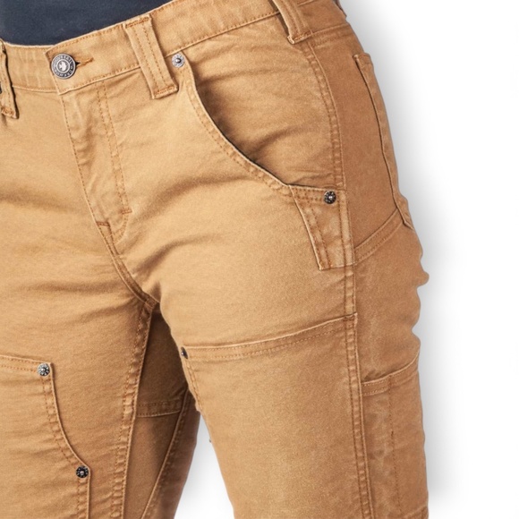 Dovetail Workwear Women’s Maven X Saddle work pants, size 8 Brown Canvas - Picture 6 of 11